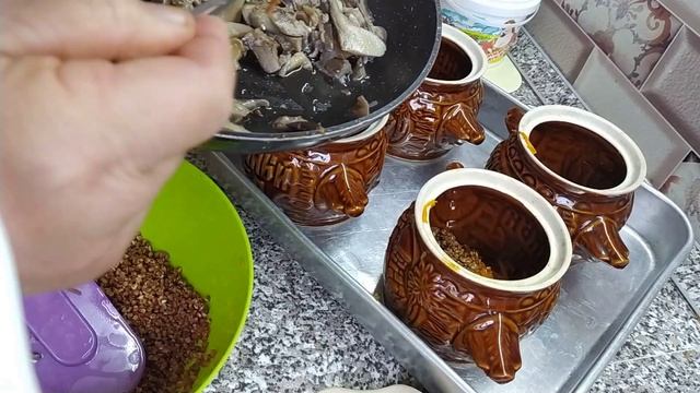 Гречневая Каша в Горшочке с Грибами. Сытный Обед и Без Мяса Очень Вкусно! Как Приготовить смотреть онлайн