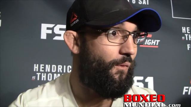 Johny Hendricks on his fight “Wonderboy” Thompson: I don't want a decision смотреть онлайн