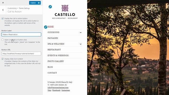 How to Set up the Booking Button in Castello Hotel WordPress Theme смотреть онлайн