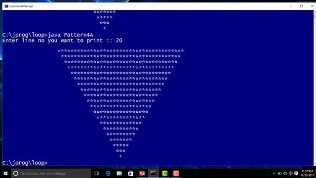 Reverse pyramid pattern in java || inverted pyramid pattern in java || Knowledge Light смотреть онлайн