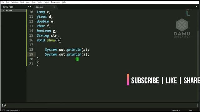 Java DATA TYPES Default Values | JAVA Basic Programs | Core Java Programs with Output смотреть онлайн