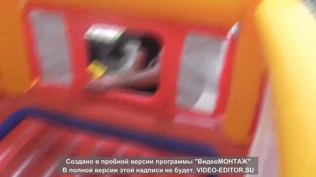 Батут Intex Надуваем батут и прыгаем, игра для детей смотреть онлайн