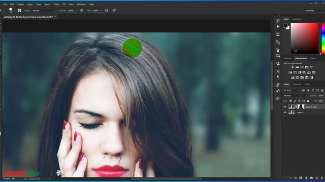 How To Change Background Color In Photoshop | Gaussian blur Effect | Applegreen Studio смотреть онлайн