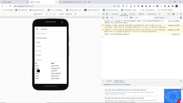 Correction Exercice n° 7 du TP n°2 IONIC sur Services, Objets, Collections смотреть онлайн