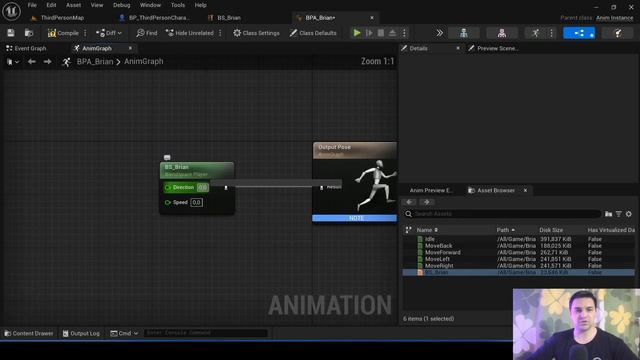 Как сделать ПЛАВНЫЕ АНИМАЦИИ в Unreal Engine 5 | Уроки для начинающих. Часть 1 смотреть онлайн