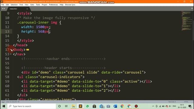 Complete Bootstrap4 Responsive Website - Part 1 || Without CSS || HTML5 And Bootstrap4 смотреть онлайн