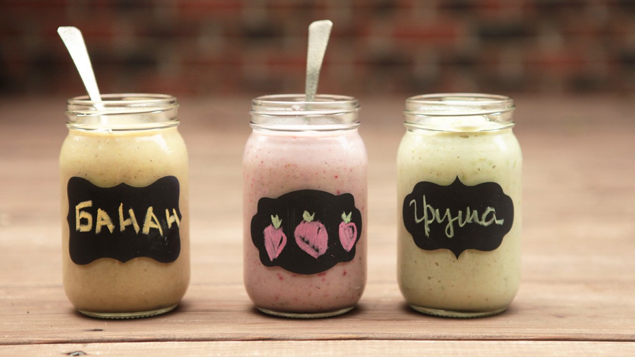 Смузи из овсяной каши и ягод