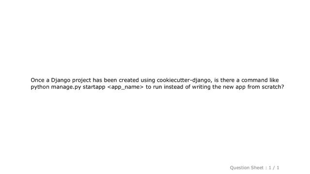 Django : Is there a command for creating an app using cookiecutter-django? смотреть онлайн