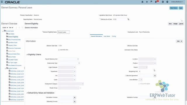 Create Absence element and integrate with Payroll processing смотреть онлайн