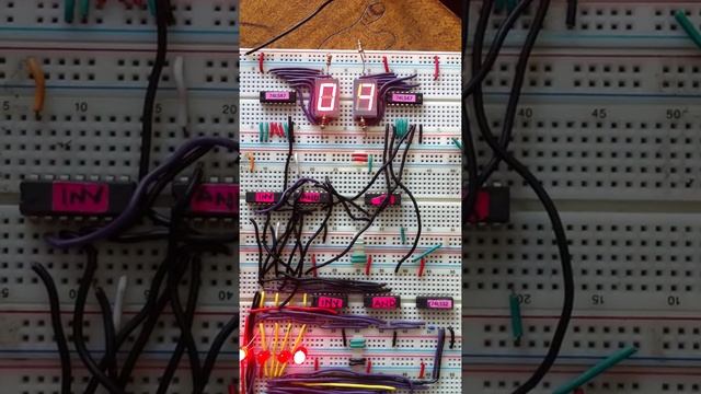 4-Bit Shift Register with Seven Segment using 74ls194 смотреть онлайн