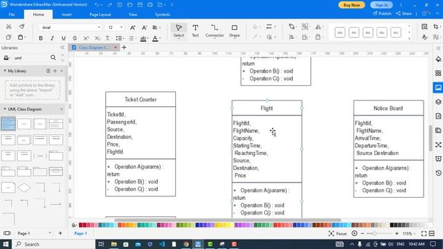 Class Diagram for Airport Management System смотреть онлайн