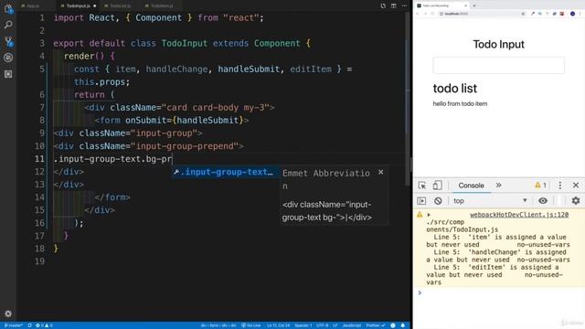 Creating Simple Todo App in ReactJs - Input Component - Part 6 смотреть онлайн
