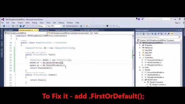 MVC - fix error - Cannot implicitly convert type 'System Data Entity смотреть онлайн