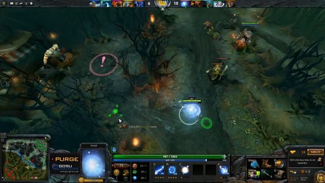 Dota 2 Purge plays Wisp смотреть онлайн