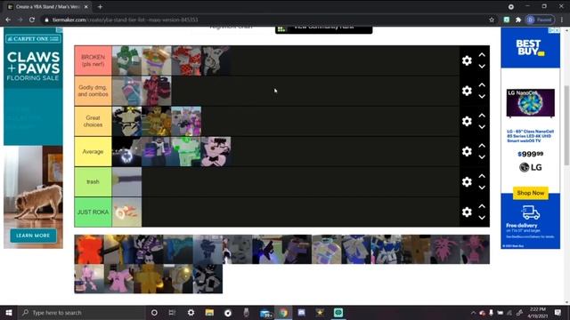 [YBA] Ranking YBA Stands by PVP смотреть онлайн