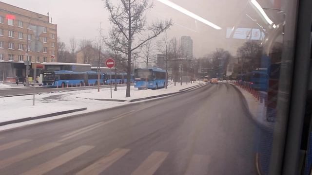 Новое перекрытие юга КРЛ - едем на автобусе КМ до метро "Октябрьская" теперь уже в декабре смотреть онлайн