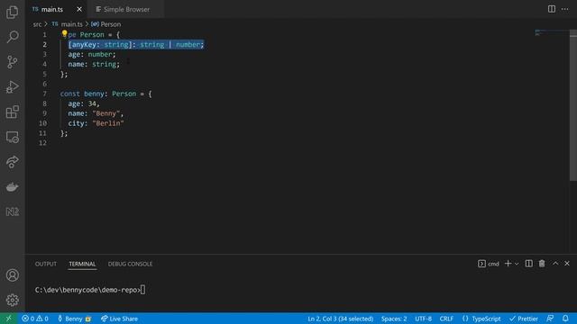 Union Types in TypeScript смотреть онлайн