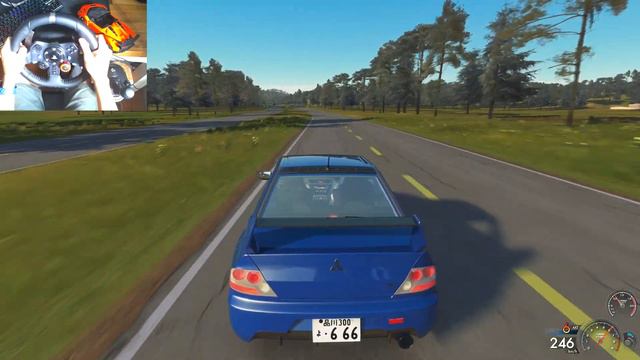 Assetto Corsa | MITSUBISHI EVO IX Straight Piped Bella Vista Route map mod | Logitech G29 + Shifter смотреть онлайн