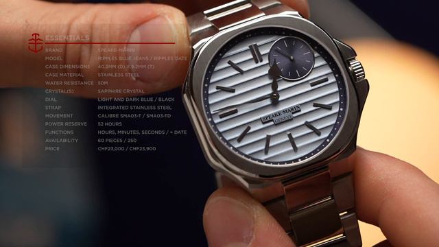 These NEW Speake-Marin Ripples Blue Jeans (and Ripples Date) are tailored for the perfect fit смотреть онлайн