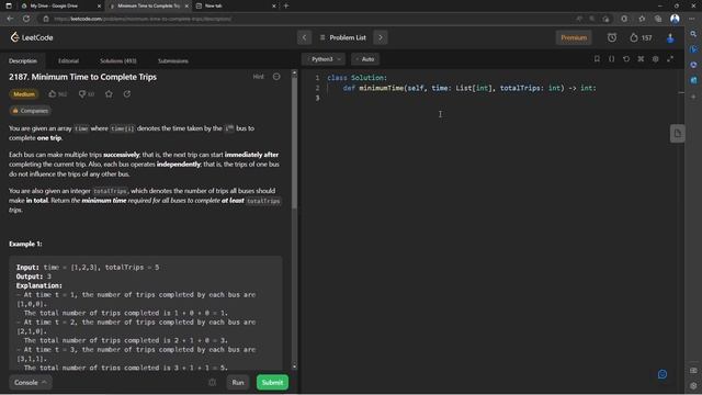 Minimum Time to Complete Trips || Q. 2187 || Python || C++ || Java || LeetCode Daily Challenge смотреть онлайн