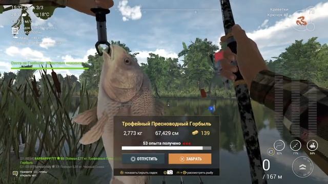 Fishing Planet МАДВОТЕР ТРОФЕЙНЫЙ ПРЕСНОВОДНЫЙ ГОРБЫЛЬ! смотреть онлайн