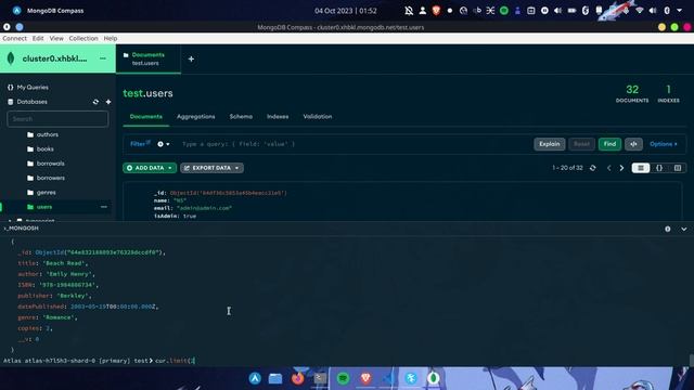 MongoDB Shell - cursor смотреть онлайн