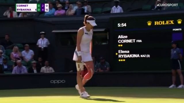 Elena Rybakina vs Alize Cornet 🇫🇷 Wimbledon WTA Live Coverage смотреть онлайн