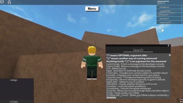 ROBLOX ADMIN COMMANDS SCRIPT FREE (FLY,FLING,DICE)(NEW UPDATED ) смотреть онлайн