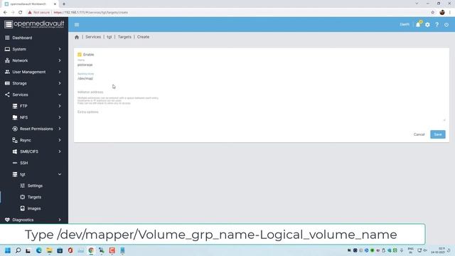 OpenMediaVault iSCSI taget setup | Use NAS as local storage смотреть онлайн