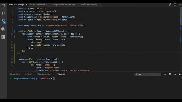 MongoDB and Node - Part 2 (Refactoring) смотреть онлайн