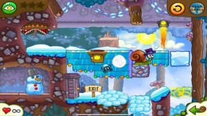 Snail BoB 2: Winter Story All Levels , 3 Stars + All Puzzle Pieces , iOS Walkthrough