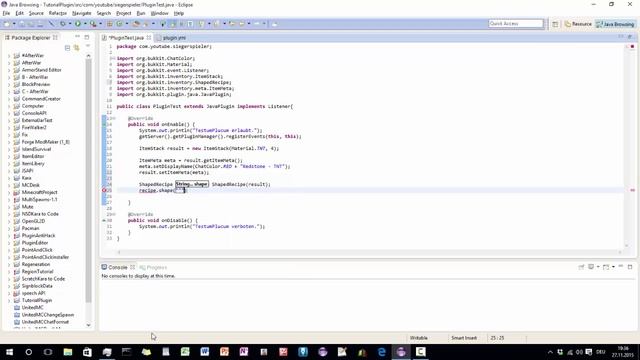 Bukkit/Spigot-Plugin programmieren #16 | Eigene Craftingrezepte смотреть онлайн