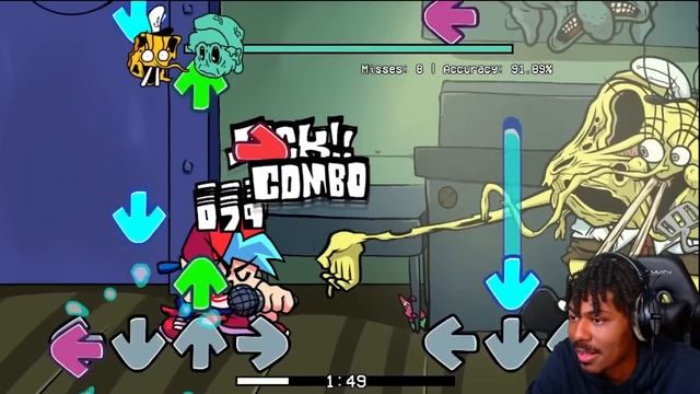 WHY IS SQUIDWARD SO SAD!!! | Friday Night Funkin | Mistful Crimson Morning Full Week Mod смотреть онлайн