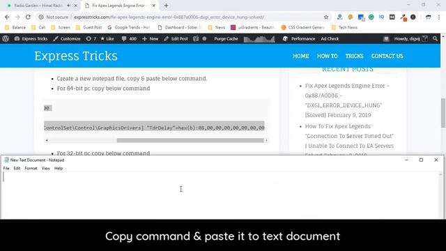 Apex Legends - Fix Engine Error 0x887A0006 - “DXGI_ERROR_DEVICE_HUNG” [Solved] смотреть онлайн