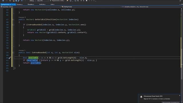 Размещение и перемещение объектов с привязкой к клеткам Tilemap смотреть онлайн
