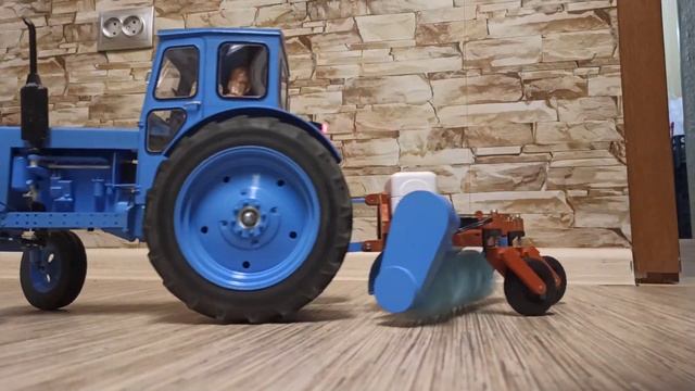 Трактор Т-40 со щеткой 3Д печать, RC Tractor.
