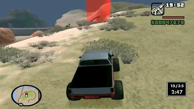 Misiones de GTA San Andreas-el campo-desierto mision 61 "Monster" смотреть онлайн