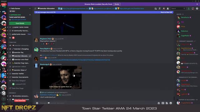 Town Star: LIVE AMA 24 March 2023 смотреть онлайн