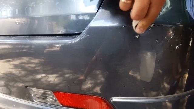 Удаление царапин на бампере своими силами. Средство Браво смотреть онлайн