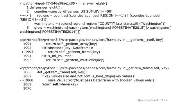 Pandas : ValueError: Must pass DataFrame with boolean values only смотреть онлайн