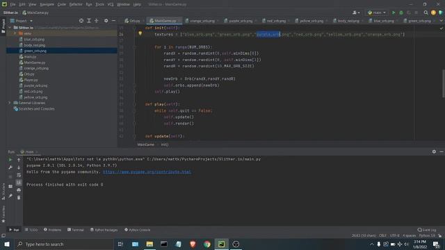 Programming Slither.io in Python - Random Orb Colors смотреть онлайн