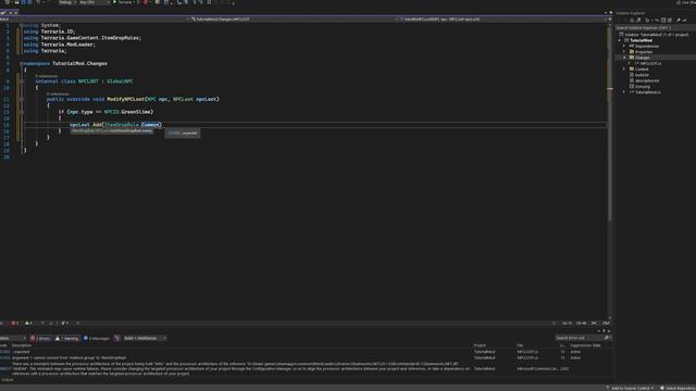 Tmodloader 1.4 Mod Tutorial (Item Drops)