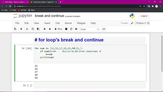 Break & Continue Statements In Python| How does break and continue work in python смотреть онлайн
