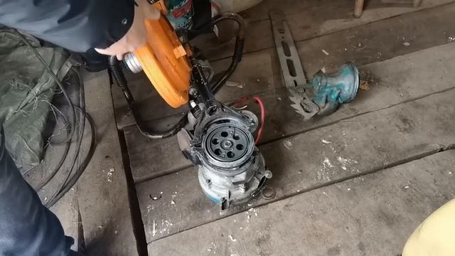 Помпа для пилы "Дружба", полив мотопомпой "Хонда" смотреть онлайн