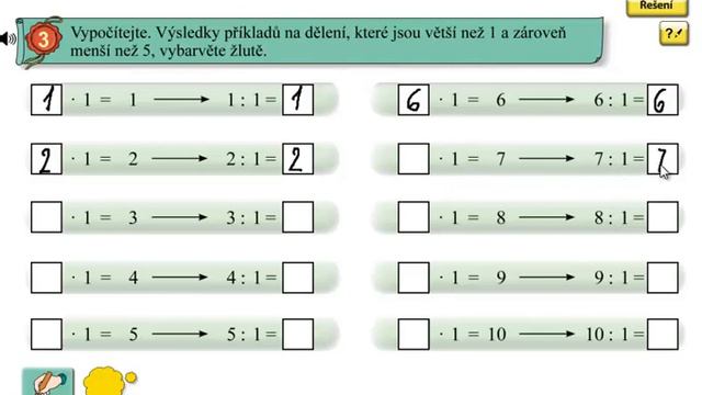 Dělení 1; Matýskova matematika 6 díl, strana 18, cvičení 3 смотреть онлайн