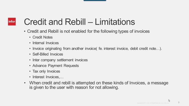 Infor LN Crediting & Rebilling Invoices Rollout Training смотреть онлайн