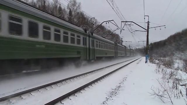 Электропоезд ЭД4М-0213 перегон Ерденево - Малоярославец