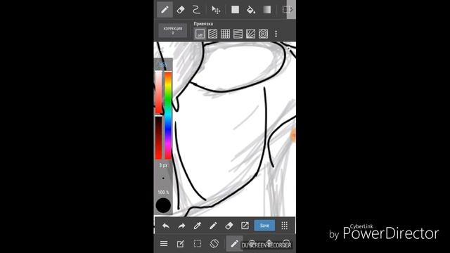 Рисуем простой арт в программе для рисования "medibang"! смотреть онлайн