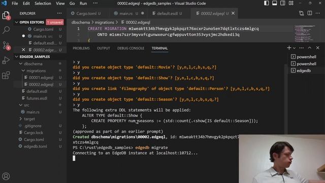 Using the Rust client for EdgeDB 1: Starting a project смотреть онлайн