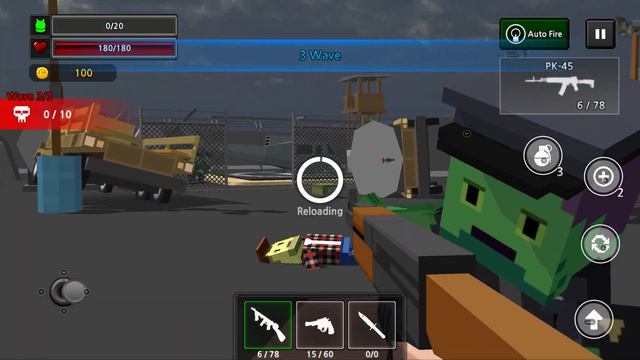 Pixel zombie Gunner 3D - Battle Survival - gameplay Part 4 . смотреть онлайн